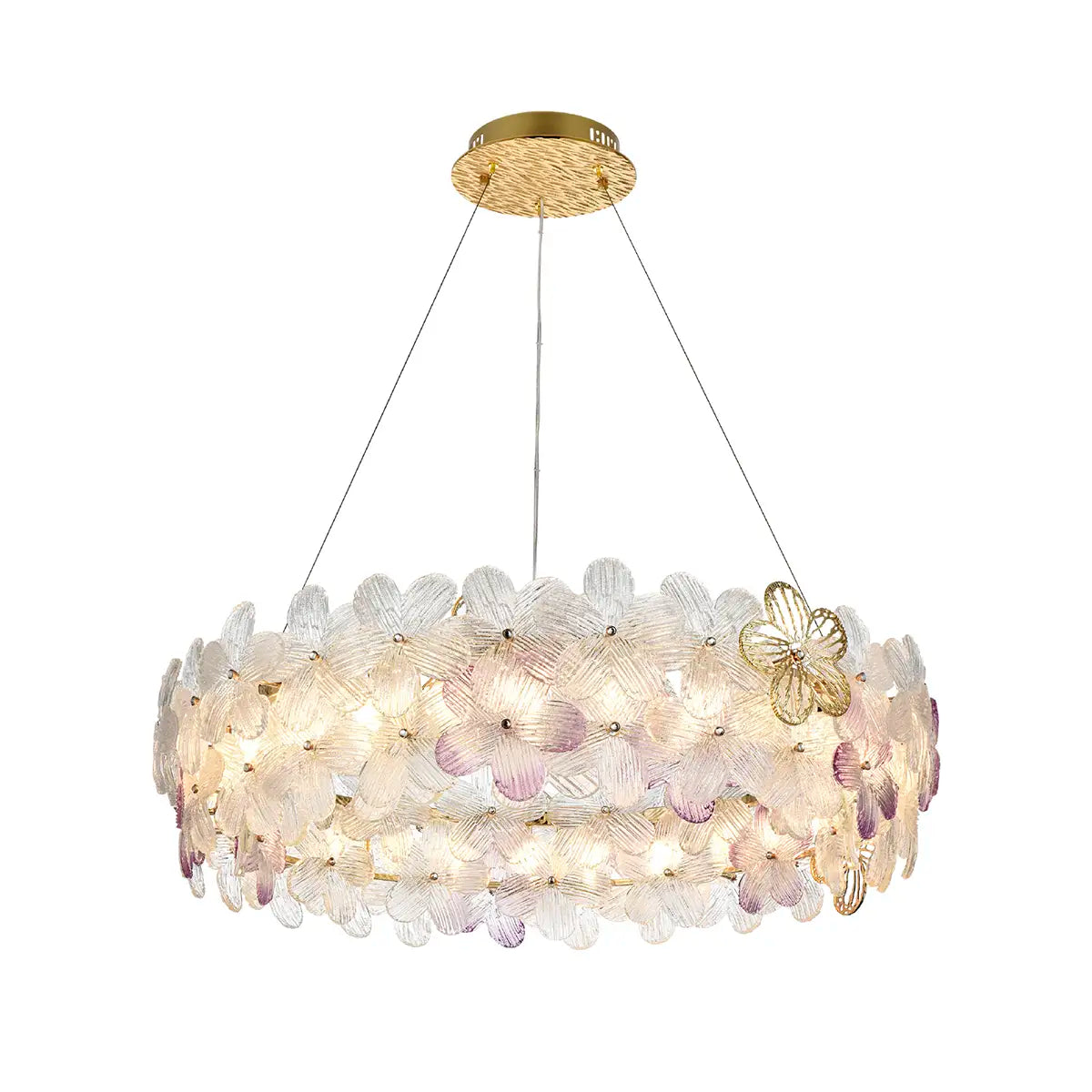 27-Light Elegant Floral LED Chandelier