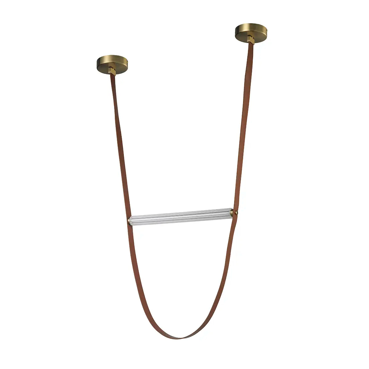 Elegant Leather Strap Pendant Light