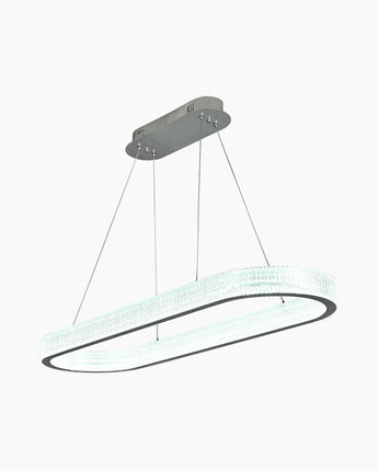 Ice Circle Sunlight-Inspired Oval Chandelier