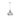 Industrial Dome Pendant Light - Vintage Brass and Polished Chrome Finish