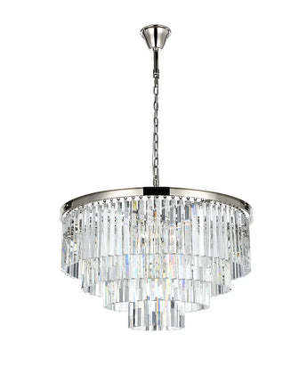 Luxe Tiered 17-Light Crystal Chandelier