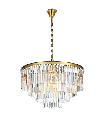 Luxe Tiered 17-Light Crystal Chandelier