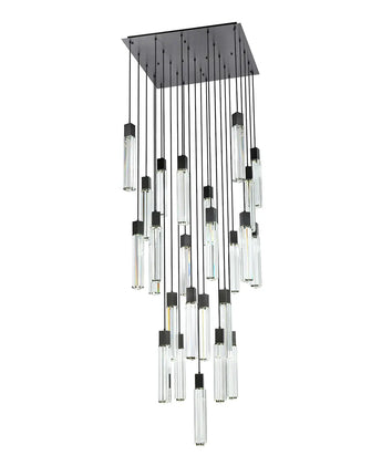 Modern 25-Light Crystal Pendant Light