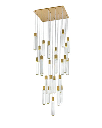 Modern 25-Light Crystal Pendant Light