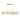 Rectangular Floral LED Chandelier with 15 Bulbs and Gold Accents